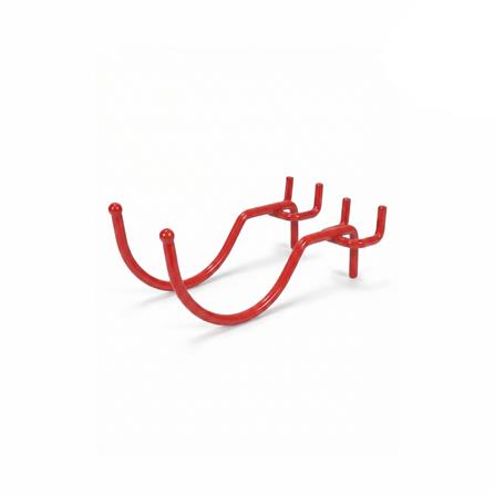 ตะขอแขวนเหล็กแบบโค้ง CUSTOMAI 10 ซม. สีแดง (ชุด 2 ชิ้น)_0