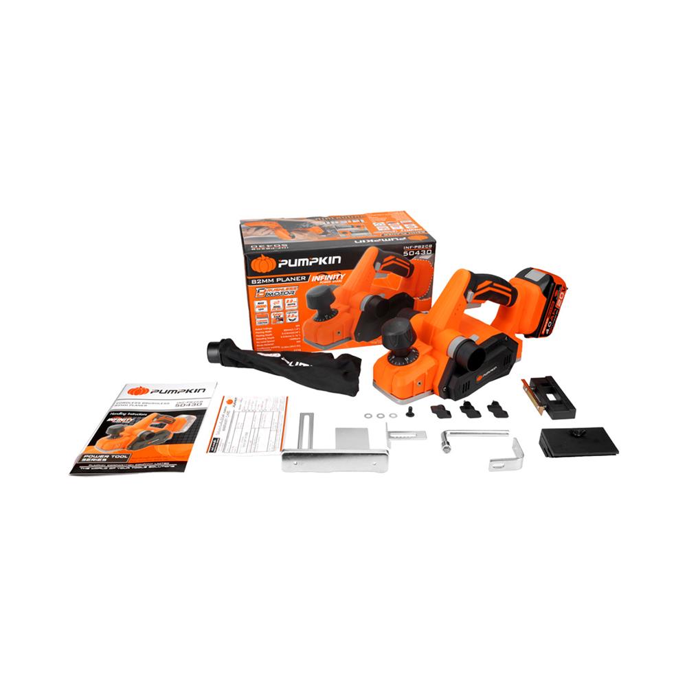 กบไสไม้ไร้สาย (เฉพาะตัวเครื่อง) PUMPKIN 50430 INF-P82CB 20 โวลต์