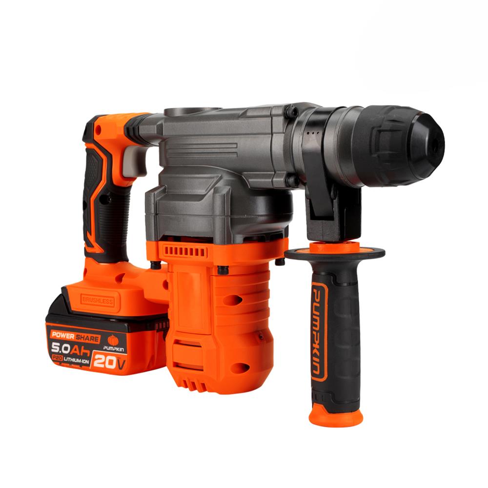 สว่านโรตารี่ไร้สาย (พร้อมแบตเตอรี่) PUMPKIN INF-28RHB-501K 50395 20 โวลต์ 28 มม.