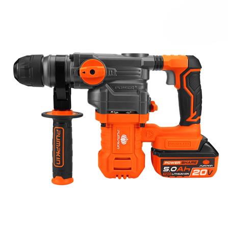 สว่านโรตารี่ไร้สาย (พร้อมแบตเตอรี่) PUMPKIN INF-28RHB-501K 50395 20 โวลต์ 28 มม._0