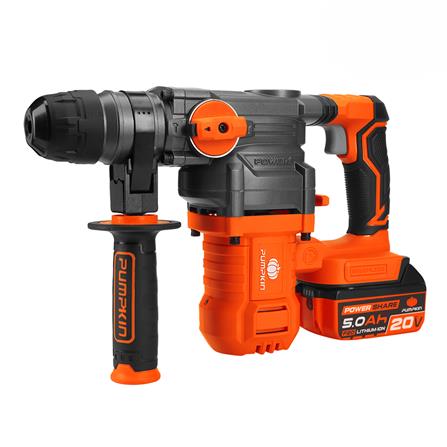 สว่านโรตารี่ไร้สาย (พร้อมแบตเตอรี่) PUMPKIN INF-28RHB-501K 50395 20 โวลต์ 28 มม._1