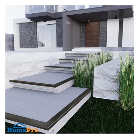 จมูกบันไดอะลูมิเนียม HOME NAP 502001 4.5 ซม. 2 ม. สีดำ_2