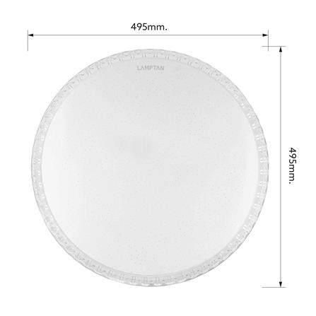 ไฟเพดาน LED LAMPTAN NORA 19 นิ้ว 50 วัตต์ DAYLIGHT/COOL WHITE/WARM WHITE_7