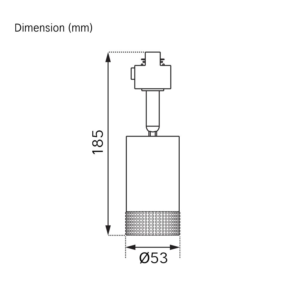 แทรคไลท์ ติดราง GU5.3 SHINING CRYSTAL สีขาว