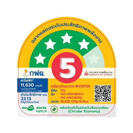 แอร์ผนัง TCL TAC-PRO18PE 18425 บีทียู อินเวอร์เตอร์_5