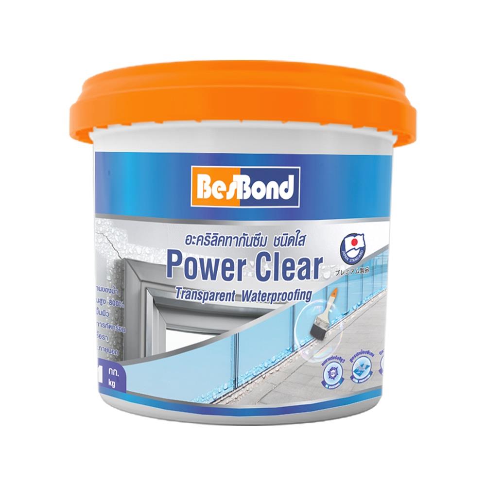 อะคริลิคทากันซึม BESBOND POWER CLEAR 1 กก. สีใส