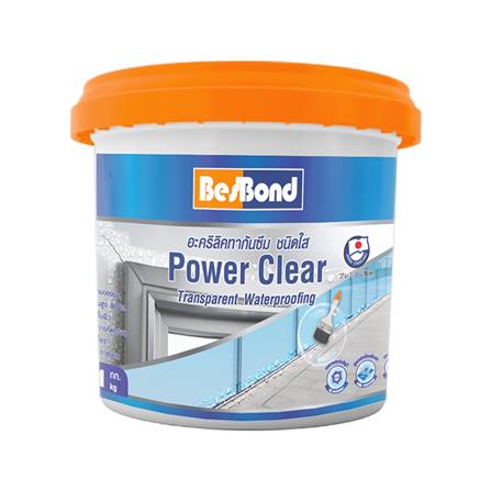 อะคริลิคทากันซึม BESBOND POWER CLEAR 1 กก. สีใส_0