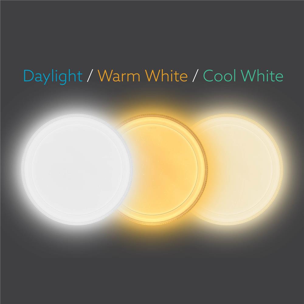ไฟเพดาน LED LAMPTAN TWINKLE 15 นิ้ว 36 วัตต์ DAYLIGHT/COOL WHITE/WARM WHITE