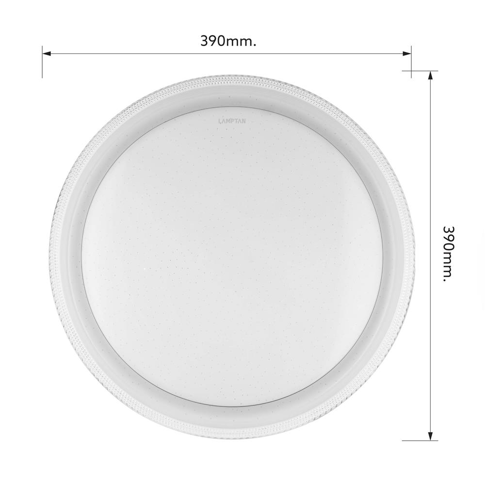 ไฟเพดาน LED LAMPTAN TWINKLE 15 นิ้ว 36 วัตต์ DAYLIGHT/COOL WHITE/WARM WHITE