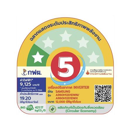 แอร์ผนัง SAMSUNG AR60H12D1DWNST 12000 บีทียู อินเวอร์เตอร์_4