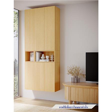 ตู้แขวนผนัง SB BUILT IN WISEST 19239317 90 ซม. สี MONACO OAK_2