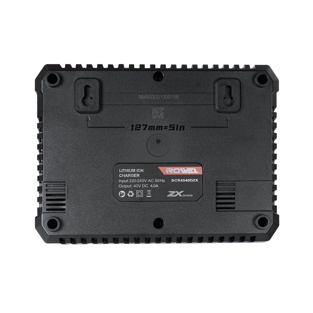 แท่นชาร์จแบตเตอรี่ 2 ช่อง ROWEL BCR4040DZX 40 โวลต์ 4 แอมป์