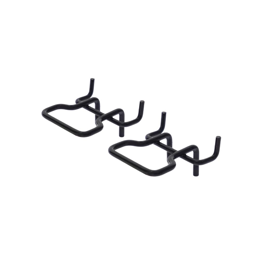 ตะขอแขวนเหล็กแบบเหลี่ยม CUSTOMAI สีดำ (ชุด 2 ชิ้น)_1