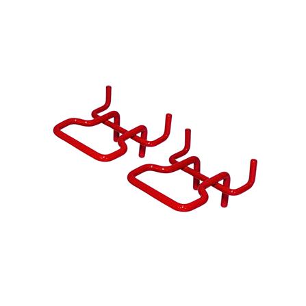 ตะขอแขวนเหล็กแบบเหลี่ยม CUSTOMAI สีแดง (ชุด 2 ชิ้น)_0