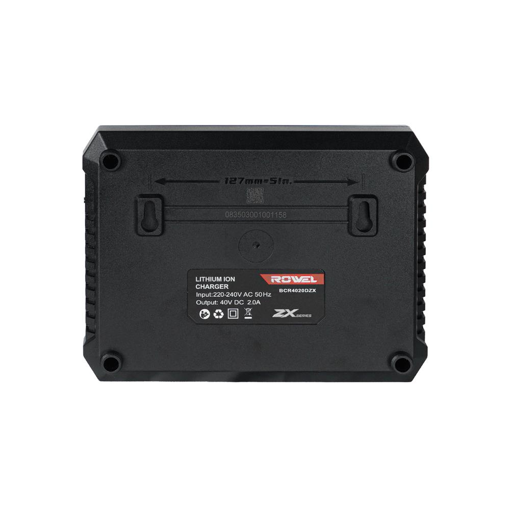 แท่นชาร์จแบตเตอรี่ 2 ช่อง ROWEL BCR4020DZX 40 โวลต์ 2 แอมป์