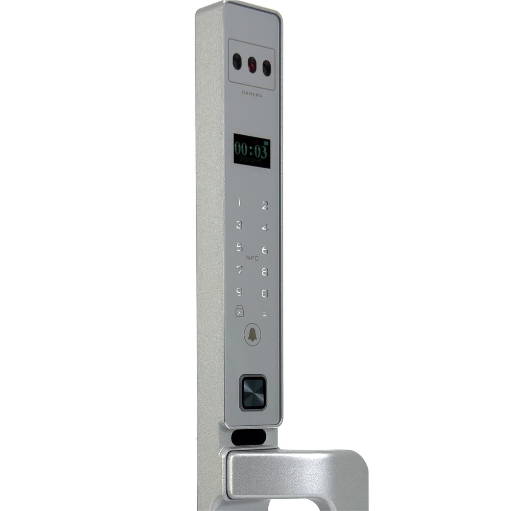 กลอนดิจิตอล CONLOCK XERCON CURVE สีเงิน