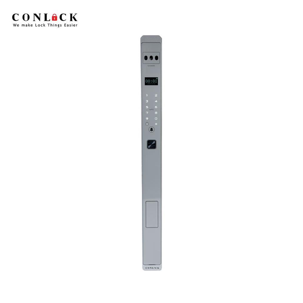 กลอนดิจิตอล CONLOCK XERCON SLIM สีเงิน