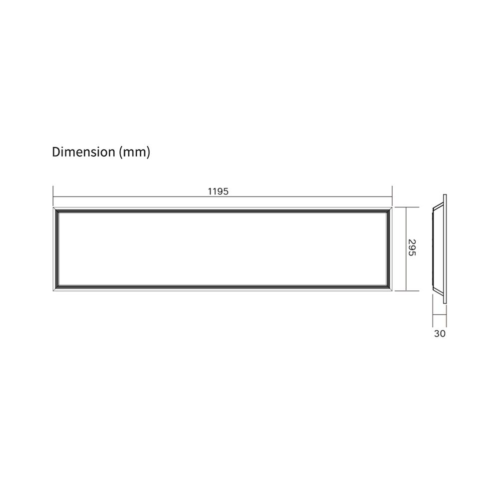 โคมฝังฝ้า LED SHINING PANEL S-PNR 40 วัตต์ 30x120 ซม. DAYLIGHT