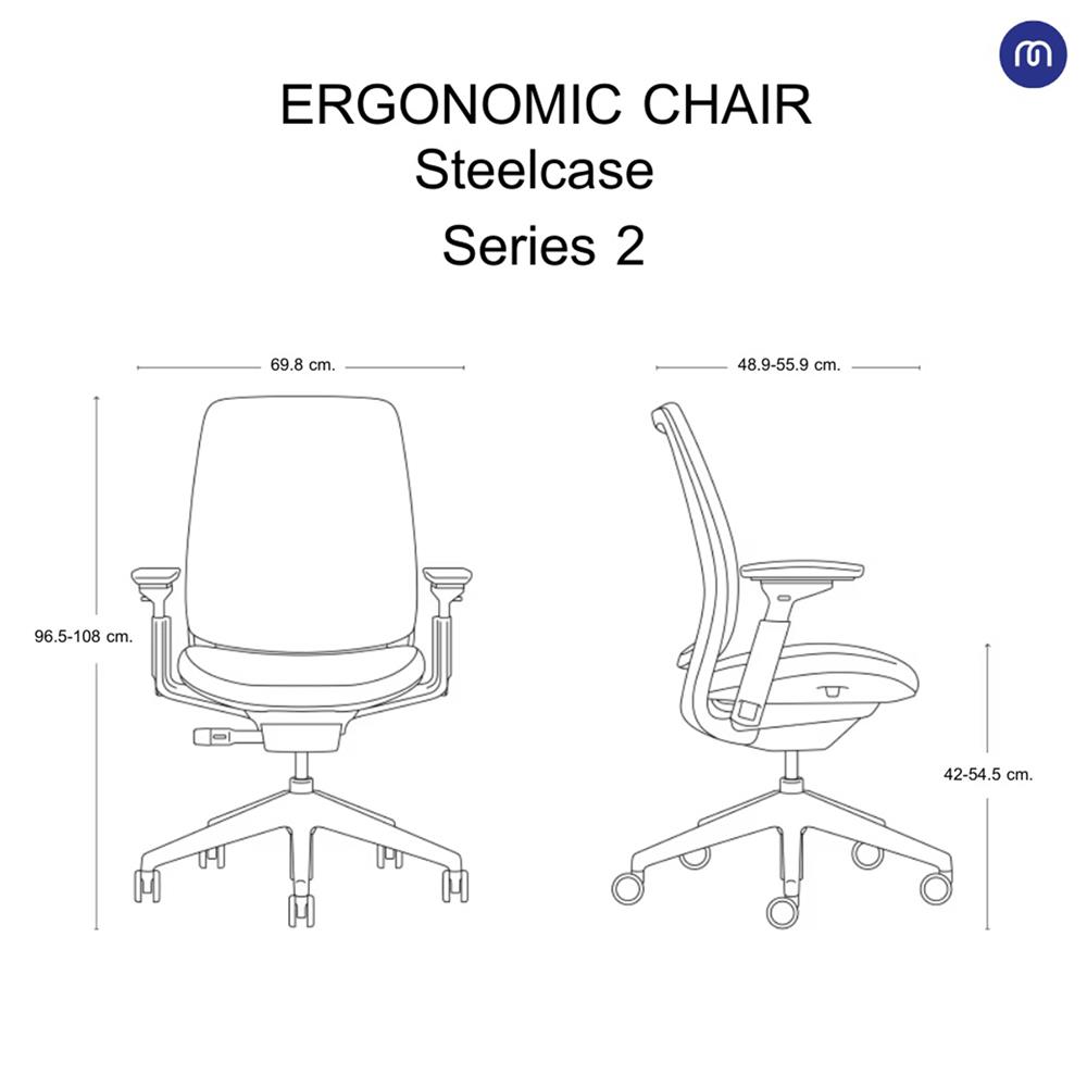 เก้าอี้สุขภาพ MODERNFORM SERIES 2 สีแดง