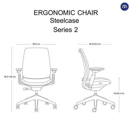 เก้าอี้สุขภาพ MODERNFORM SERIES 2 สีแดง_2