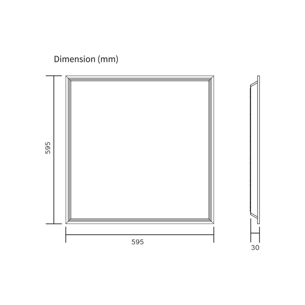 โคมฝังฝ้า LED SHINING PANEL S-PNR 40 วัตต์ 60x60 ซม. DAYLIGHT