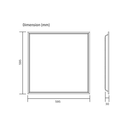 โคมฝังฝ้า LED SHINING PANEL S-PNR 40 วัตต์ 60x60 ซม. DAYLIGHT_9