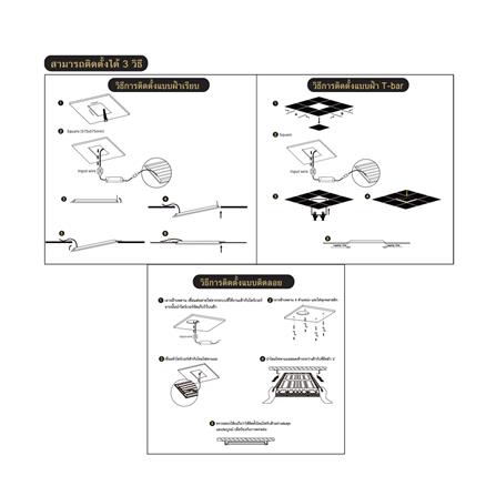 โคมฝังฝ้า LED SHINING PANEL S-PNR 40 วัตต์ 60x60 ซม. DAYLIGHT_7