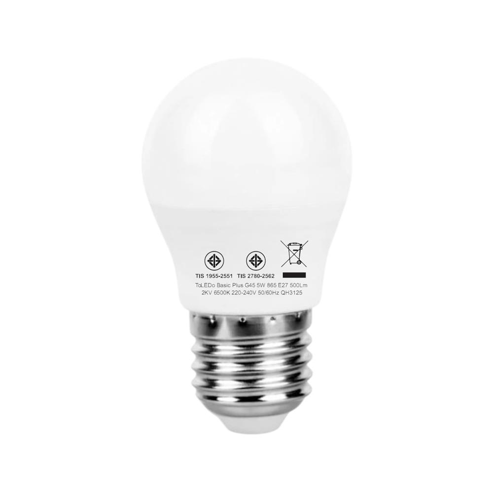 หลอด LED SYLVANIA G45 BASIC PLUS 5 วัตต์ DAYLIGTH E27