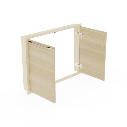 บานซิงค์คู่ KITZCHO LUCIDA PLUS 86x66 ซม. สี NATURAL OAK_2