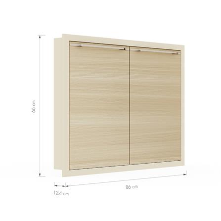 บานซิงค์คู่ KITZCHO LUCIDA PLUS 86x66 ซม. สี NATURAL OAK_5