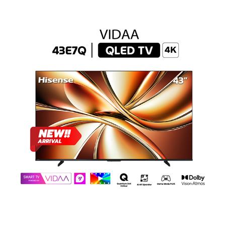 ทีวีคิวแอลอีดี 43 นิ้ว HISENSE (4K, QLED, VIDAA) 43E7Q_8