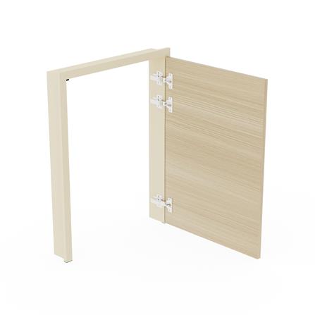 บานถังแก๊ส เปิดขวา KITZCHO LUCIDA PLUS 56x74 ซม. สี NATURAL OAK_2