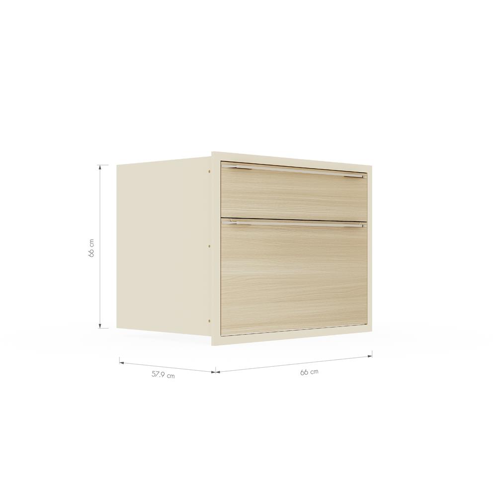 ตู้ลิ้นชัก KITZCHO LUCIDA PLUS 66x66 ซม. สี NATURAL OAK