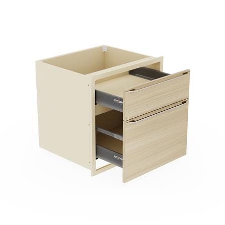 ตู้ลิ้นชัก KITZCHO LUCIDA PLUS 66x66 ซม. สี NATURAL OAK_2