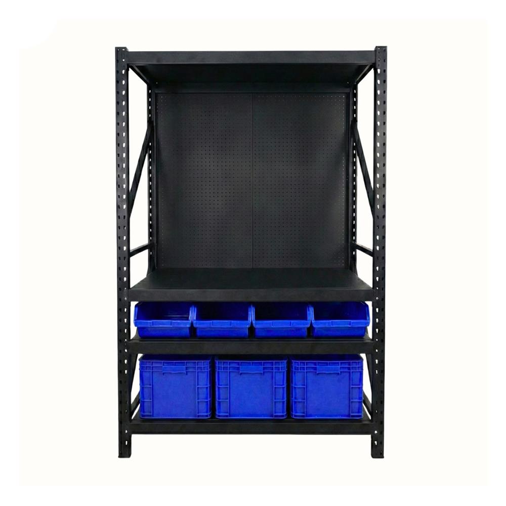 ชั้นเหล็ก 4 ชั้น CUSTOMAI COMBO SET 1.2 เมตร สีน้ำเงิน/ดำ