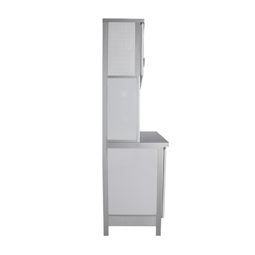 ชุดครัวอะลูมิเนียมสำเร็จรูป ท็อปเรียบ 3MITI STR 100FF 100 ซม. สีขาว