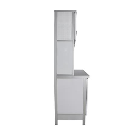 ชุดครัวอะลูมิเนียมสำเร็จรูป ท็อปเรียบ 3MITI STR 100FF 100 ซม. สีขาว_3