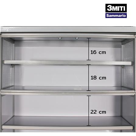 ชุดครัวอะลูมิเนียมสำเร็จรูป ท็อปเรียบ 3MITI STR 100FF 100 ซม. สีขาว_6