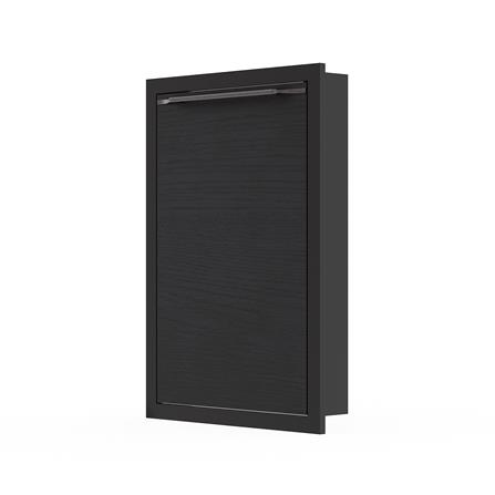 บานซิงค์เดี่ยว เปิดขวา KITZCHO LUCIDA PLUS 46x66 ซม. สี BLACK OAK_1