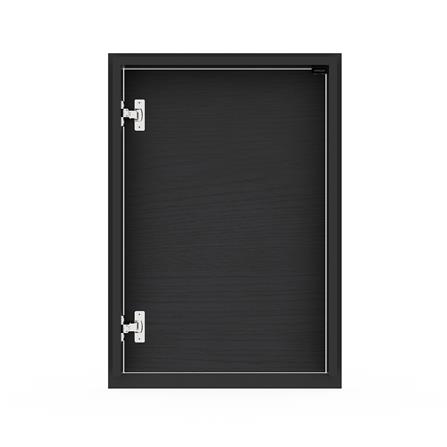 บานซิงค์เดี่ยว เปิดขวา KITZCHO LUCIDA PLUS 46x66 ซม. สี BLACK OAK_3