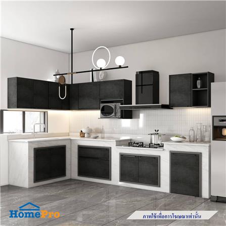 ตู้แขวนเดี่ยว เปิดขวา KITZCHO LUCIDA PLUS 60x40 ซม. สี BLACK OAK_5