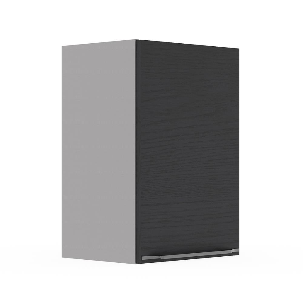 ตู้แขวนเดี่ยว เปิดขวา KITZCHO LUCIDA PLUS 40x60 ซม. สี BLACK OAK