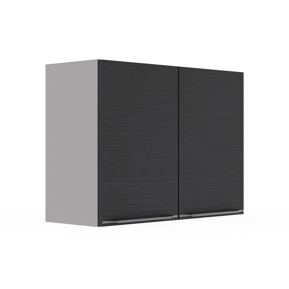 ตู้แขวนคู่ KITZCHO LUCIDA PLUS 80x60 ซม. สี BLACK OAK