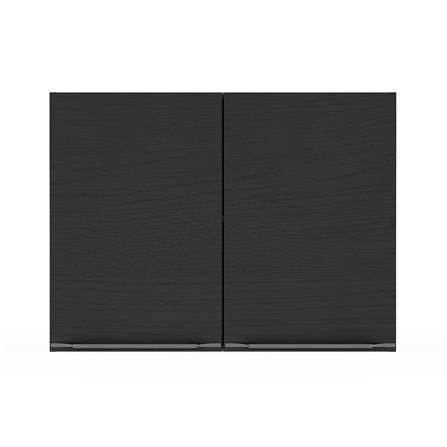 ตู้แขวนคู่ KITZCHO LUCIDA PLUS 80x60 ซม. สี BLACK OAK_0