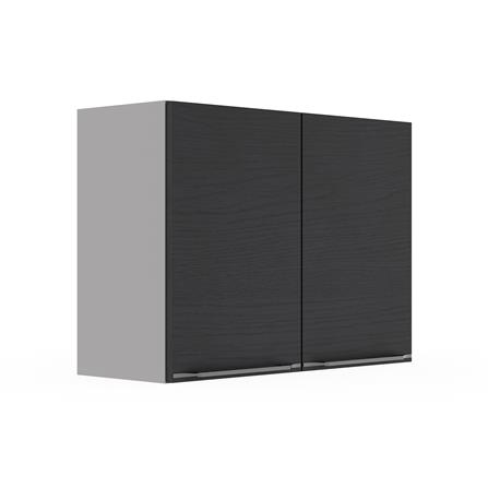 ตู้แขวนคู่ KITZCHO LUCIDA PLUS 80x60 ซม. สี BLACK OAK_2