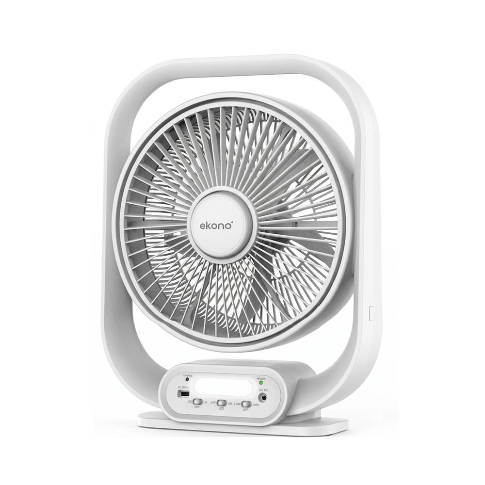 พัดลมพกพา 12 นิ้ว EKONO EK-PTB03 สีขาว