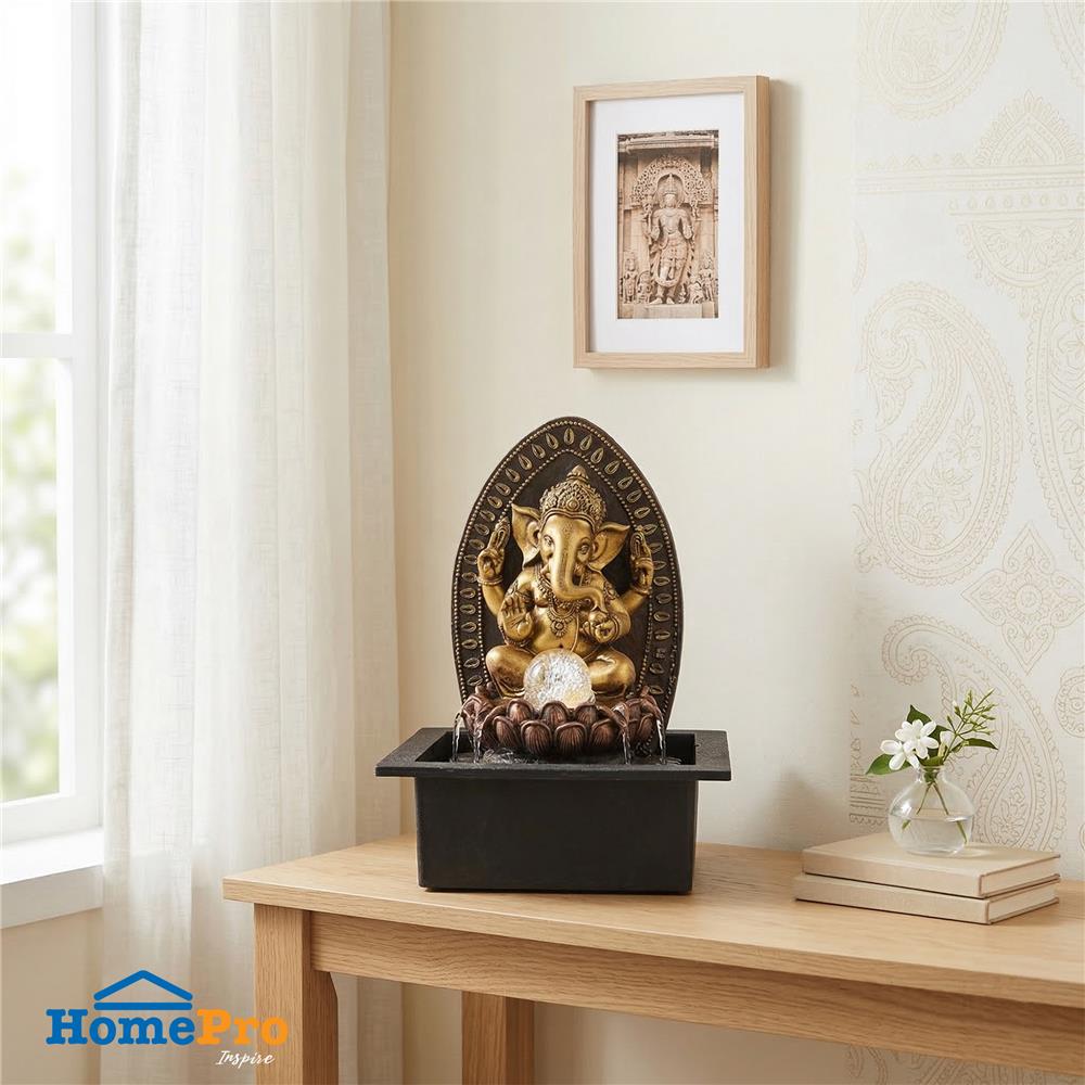 น้ำพุน้ำล้นตั้งโต๊ะ SPRING พระพิฆเนศ