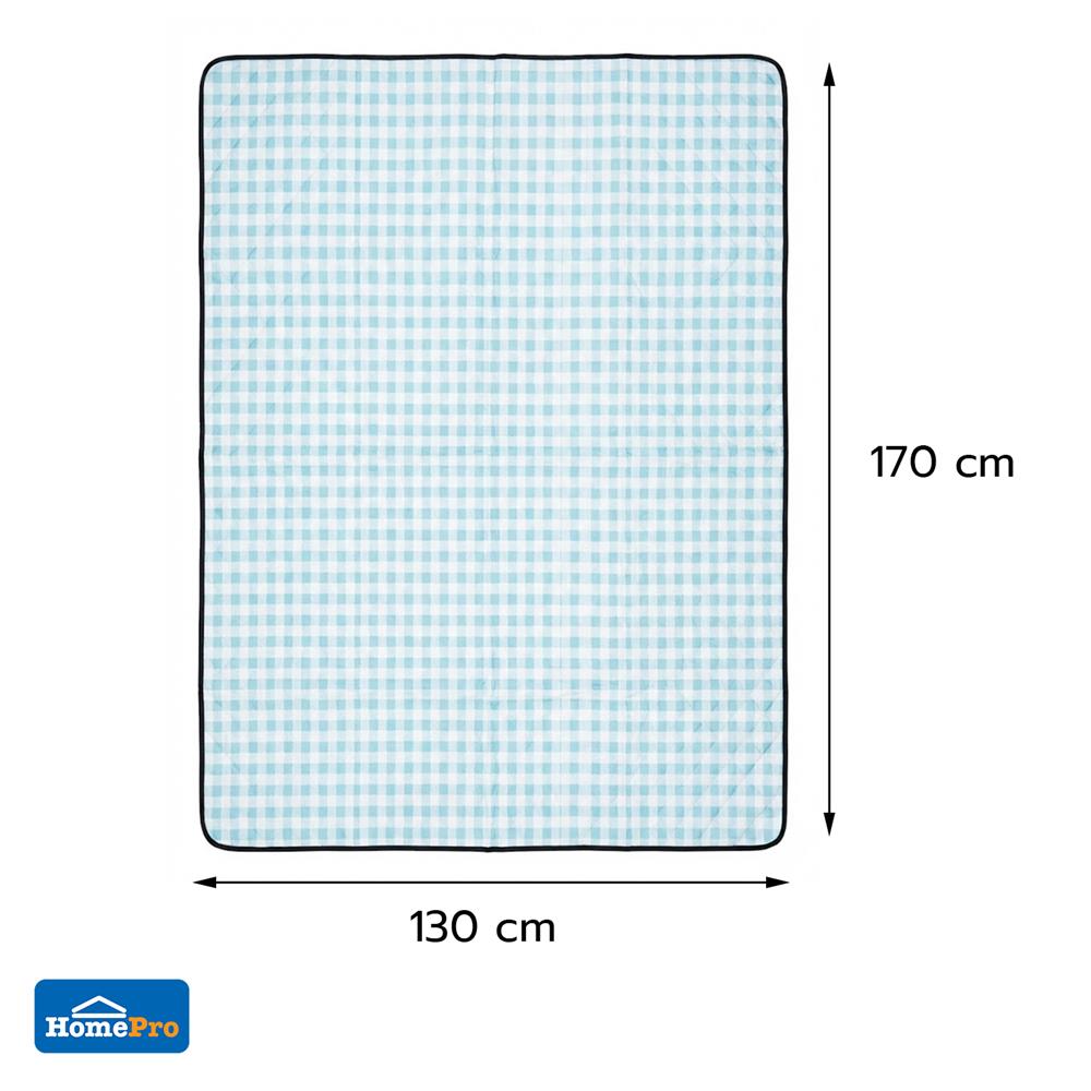 เสื่ออเนกประสงค์ SNAZZ SHIRO 130x170 ซม. สีฟ้า