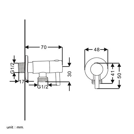 สต๊อปวาล์ว 1 ทาง RASLAND RA C321-C55-BK สีดำ_3