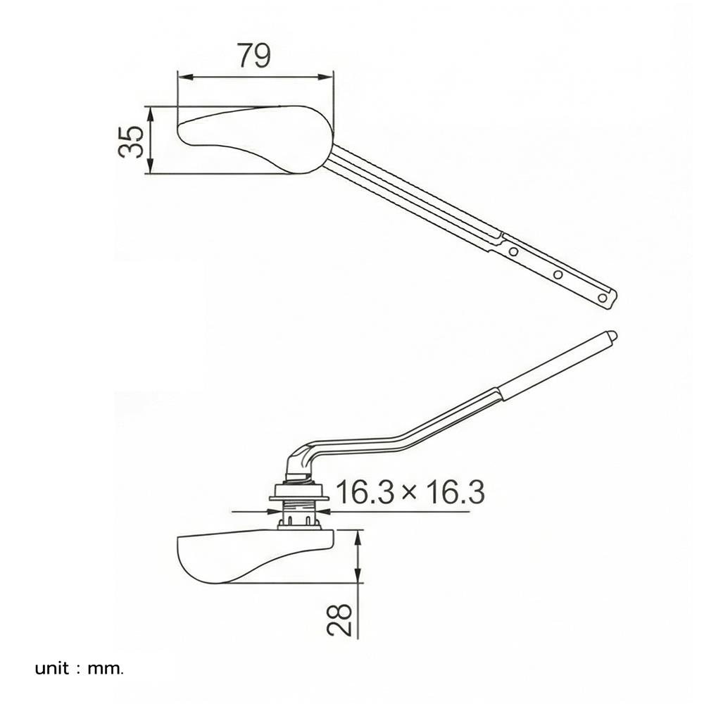 มือกดน้ำ COTTO F931011